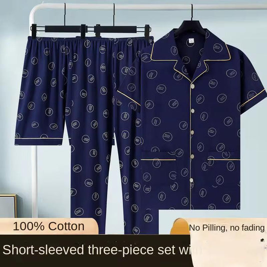 Pyjamas Supplier Men's Casual Three-Piece