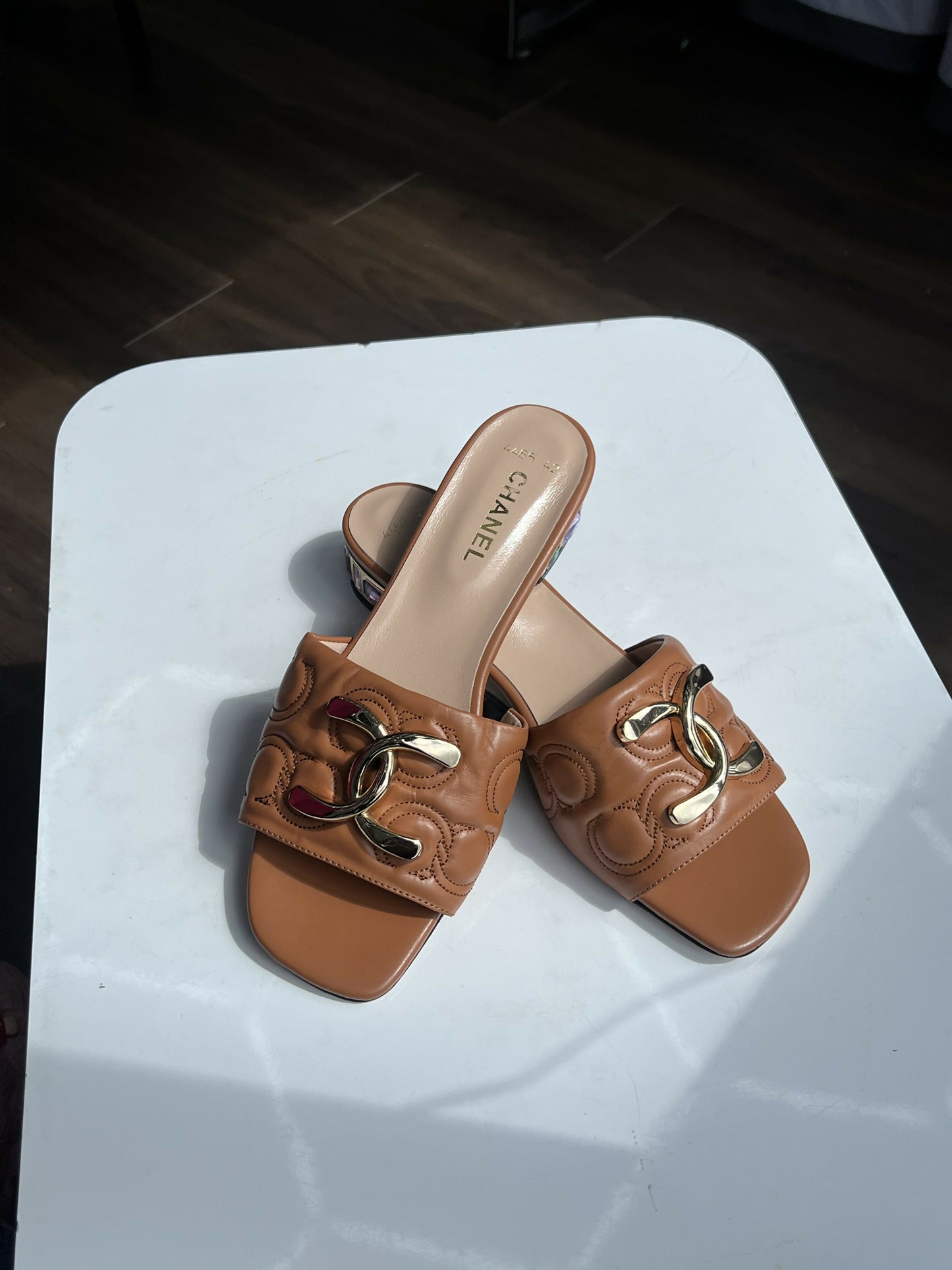 Chanel sandal heels
