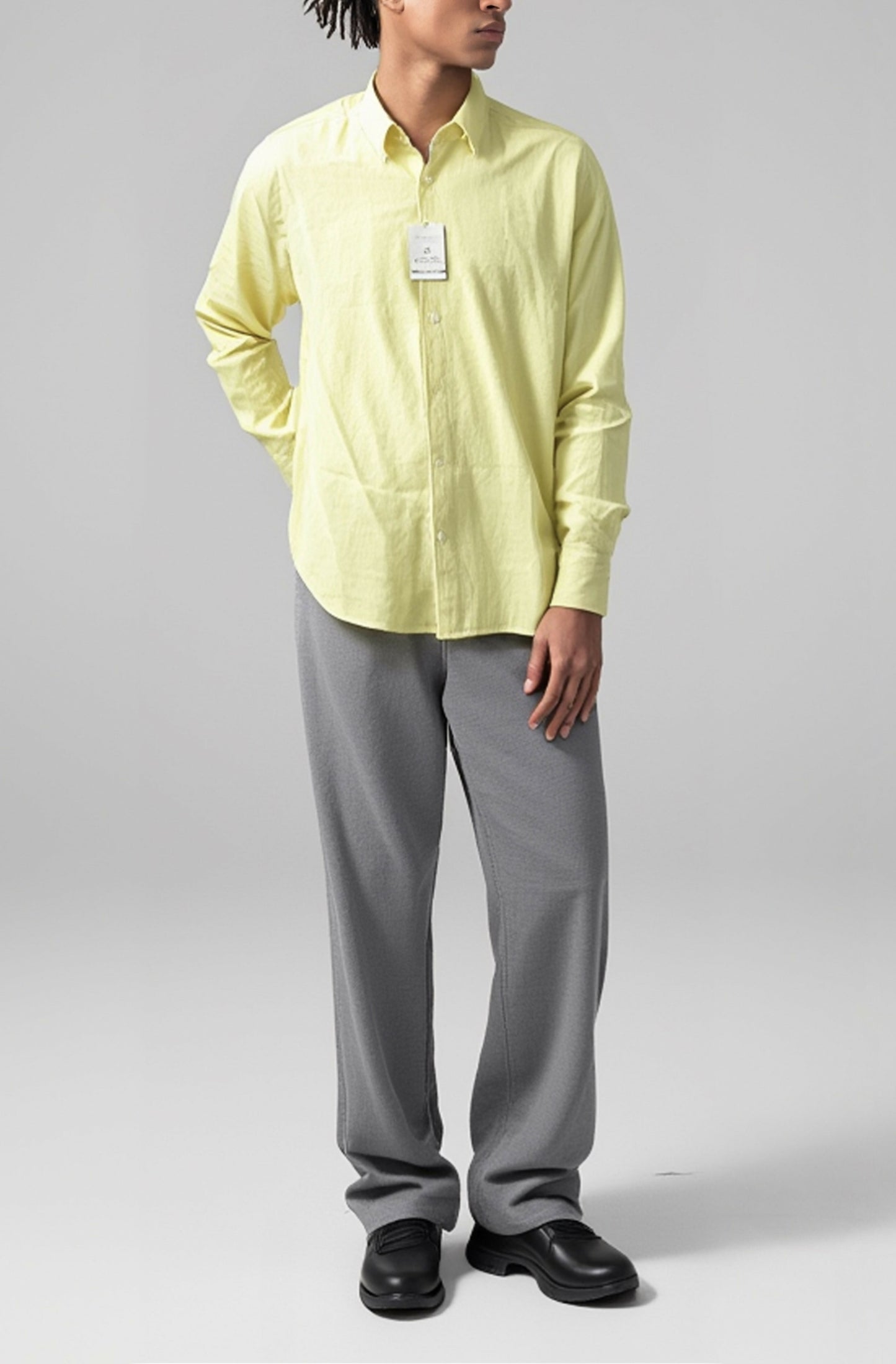 Men’s Pure Linen Button Up Shirt