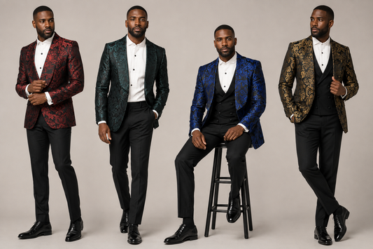 Men’s Luxury Paisley Tuxedo Suit