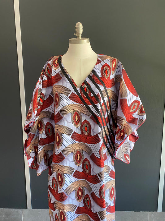 African Print Maxi Dress